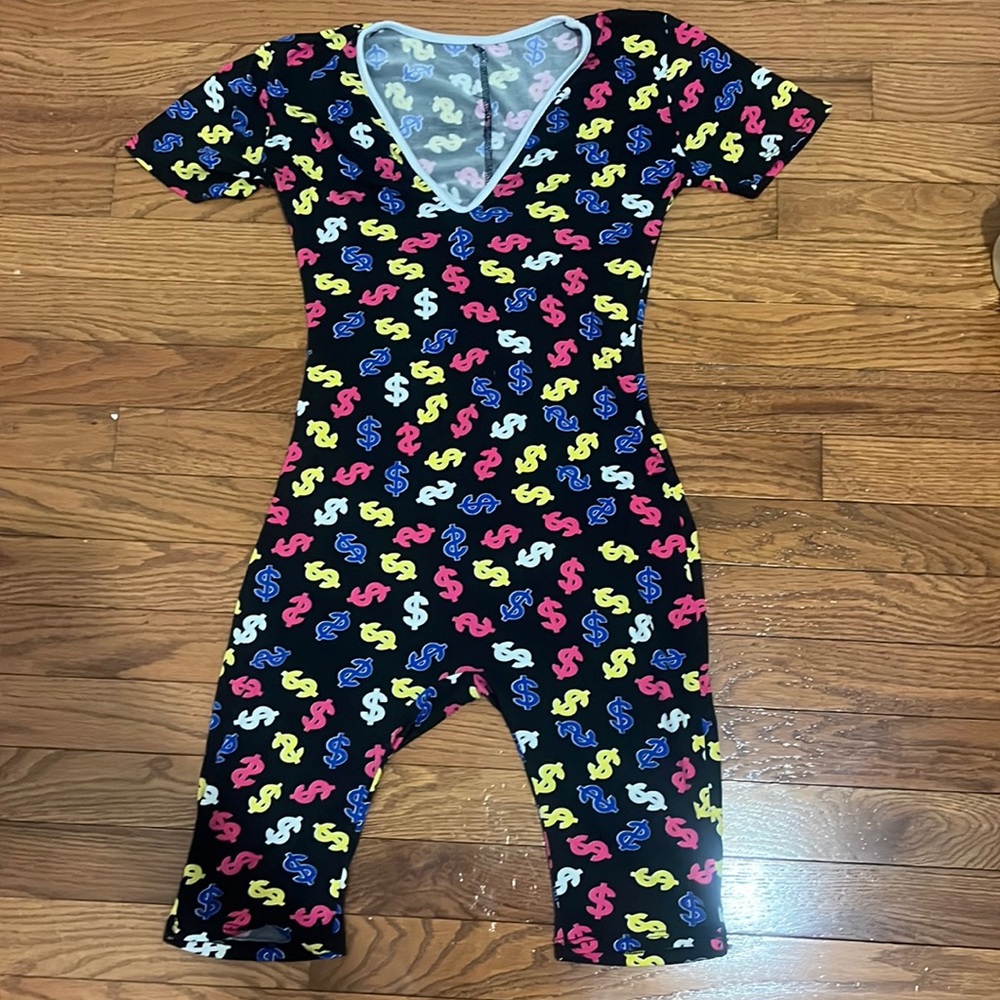 Size Medium Money Body Suit Pajamas